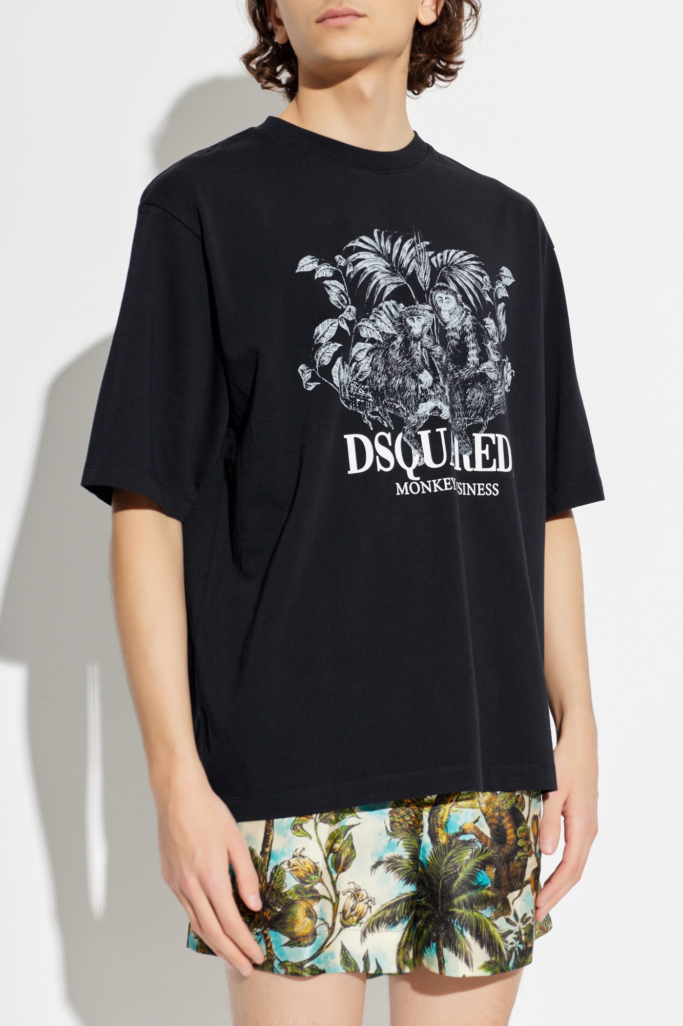 DSQUARED2 / Tシャツ/L/コットン/BLK/S74GD1103 Dsquared2 T-shirt with print | Men's | Vitkac